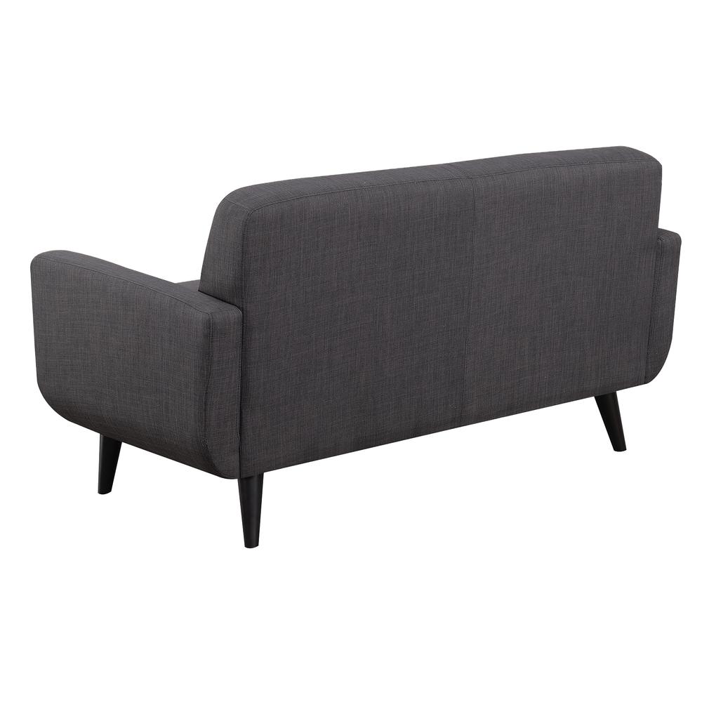 Hailey Sofa & Loveseat Set in Charcoal. Picture 28