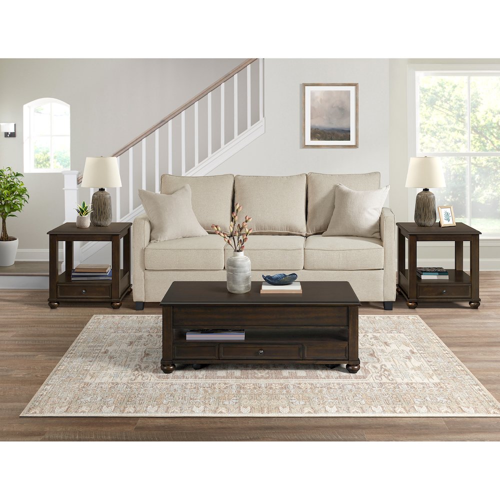 Wagner End Table in Cherry. Picture 6