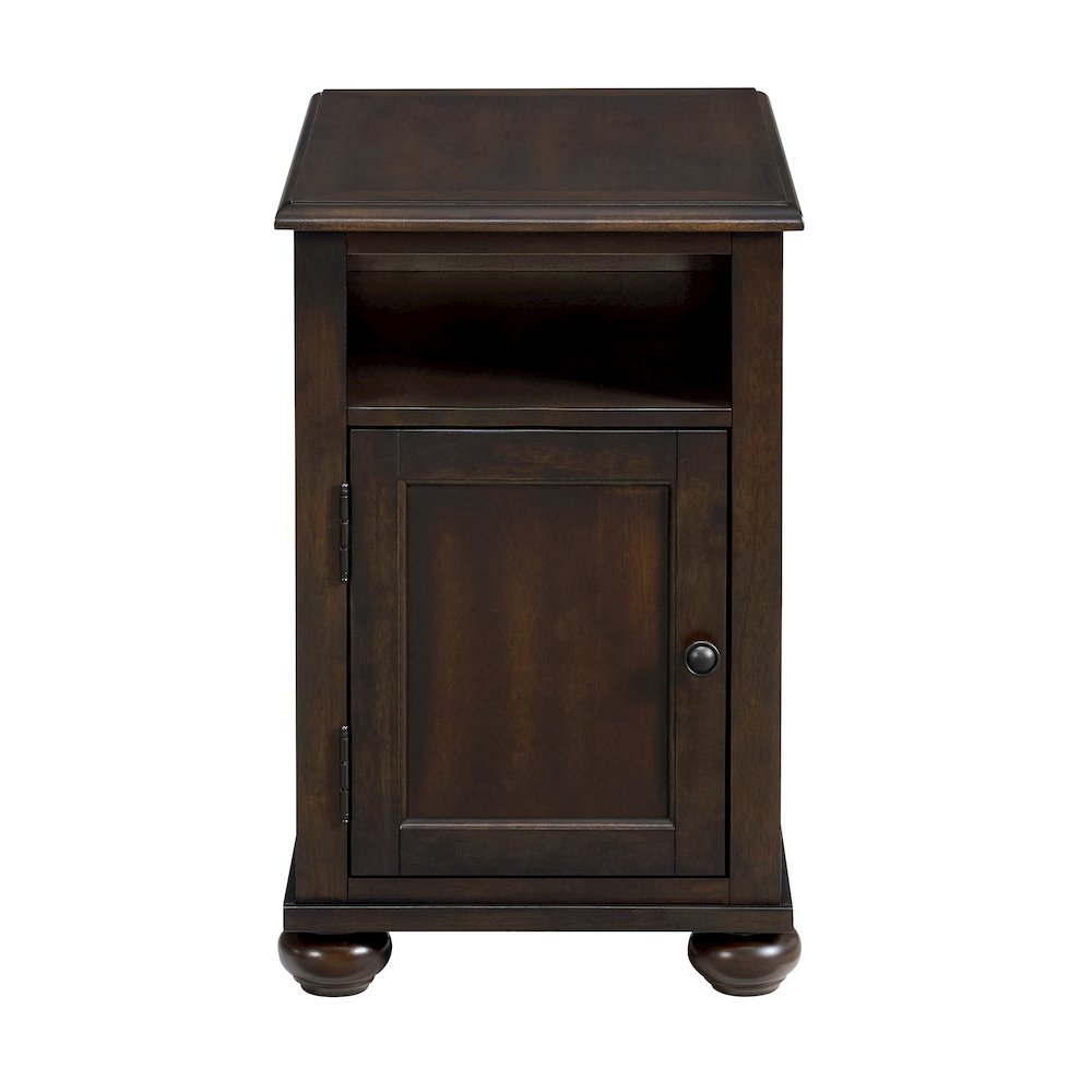 Wagner Chairside Table with USB in Cherry. Picture 3