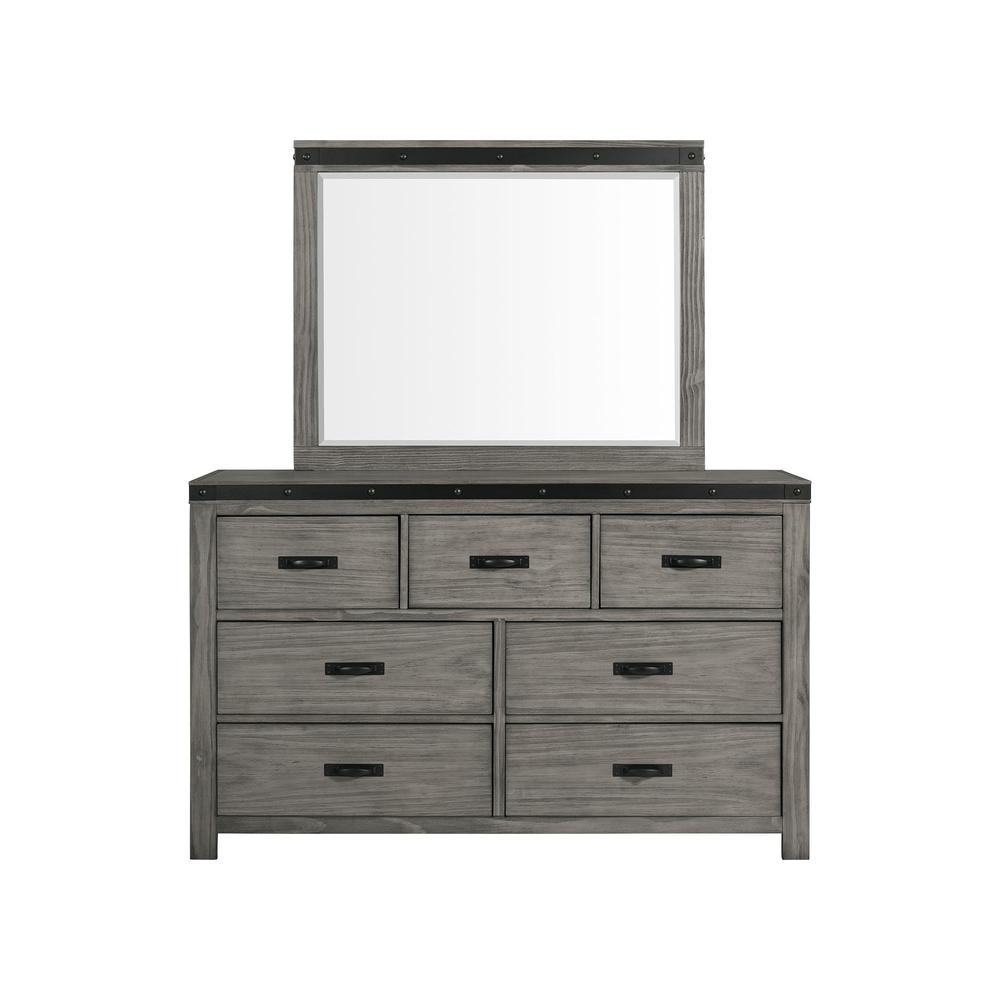 Montauk 7-Drawer Dresser & Mirror Set. Picture 6