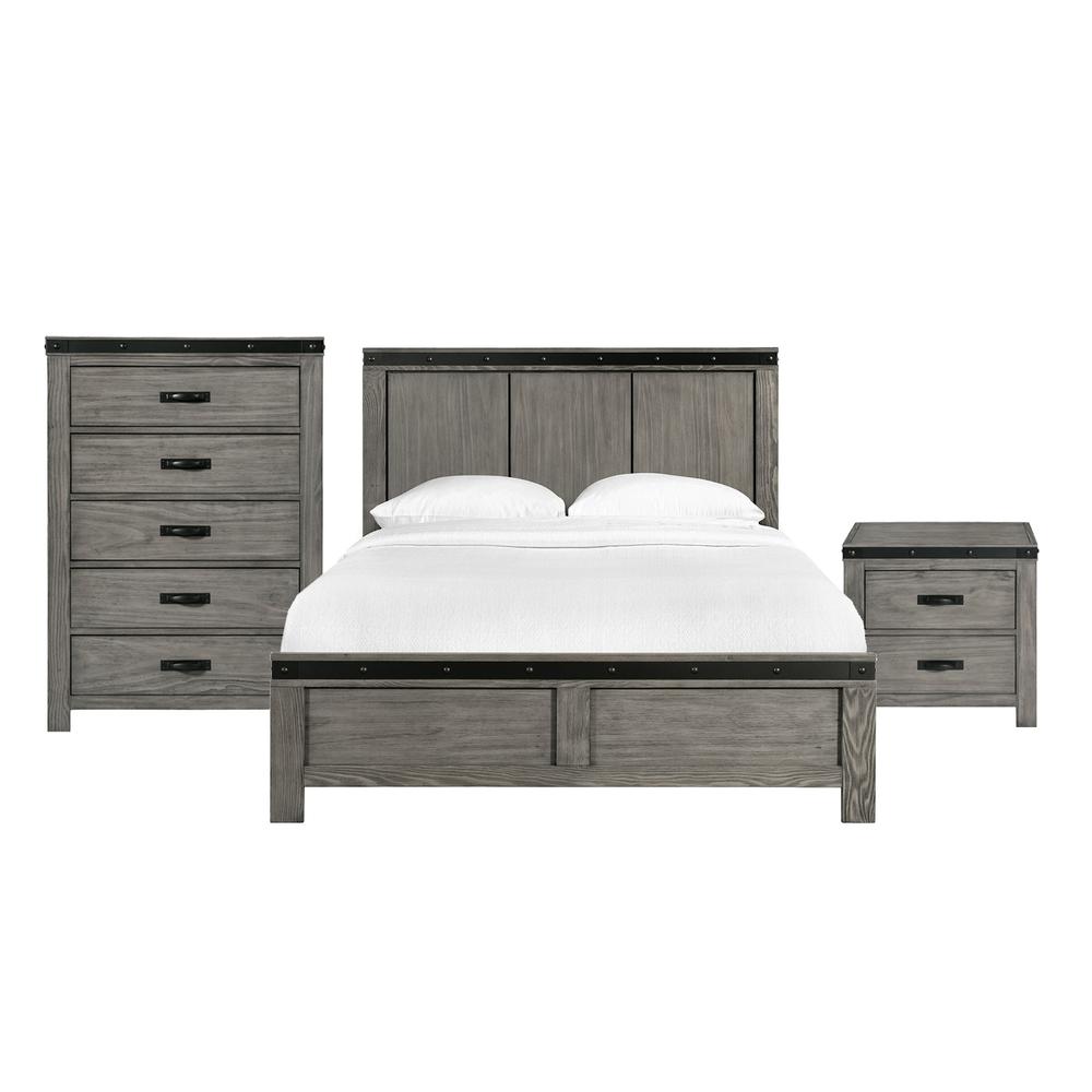 Montauk Queen Panel 3PC Bedroom Set. Picture 1