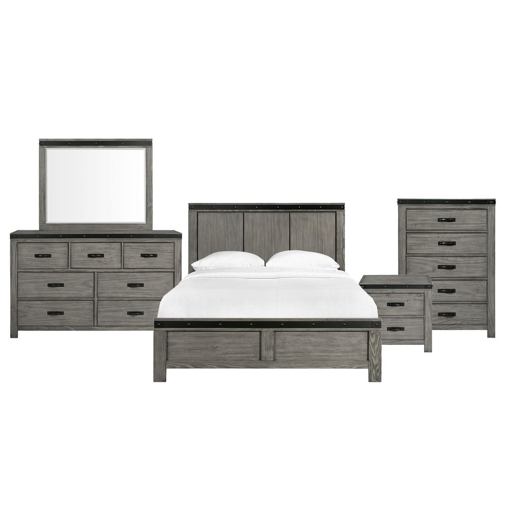 Montauk Queen Panel 5PC Bedroom Set. Picture 1