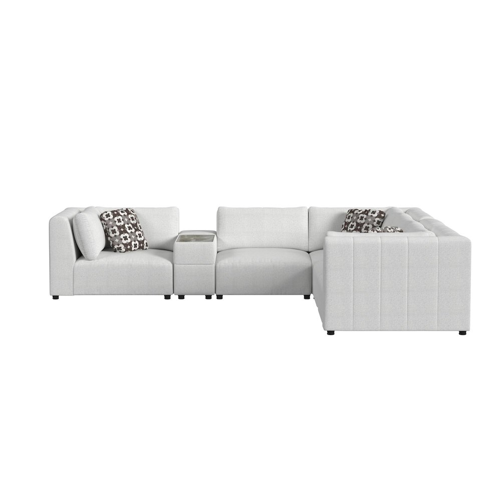 Zandara 6PC Modular Set in Olefin Beige. Picture 3