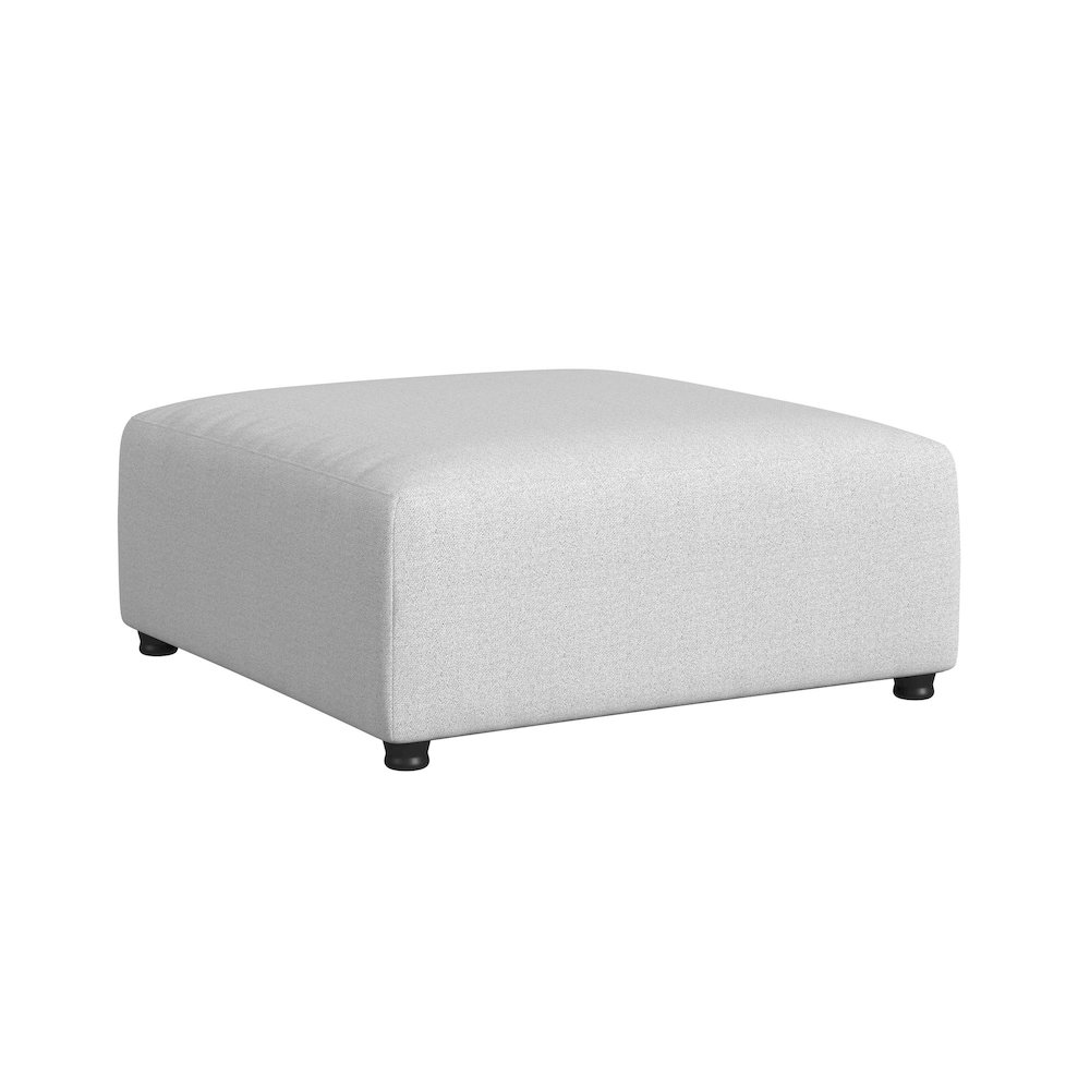 Zandara 5PC Modular Set in Olefin Beige with Ottoman. Picture 3