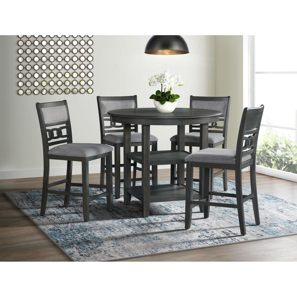 Taylor Counter Height Side Chair Set in Gray. Picture 2
