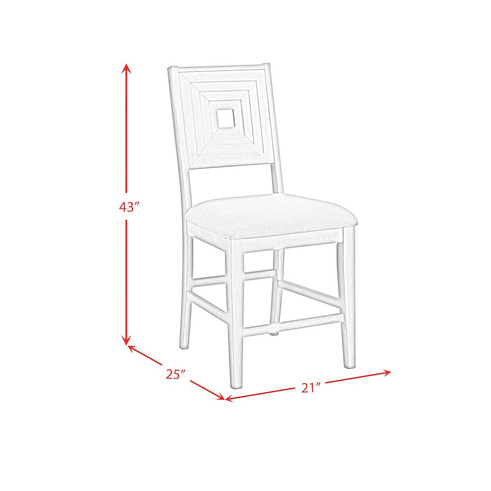 Rhiannon Counter Side Chair in Antique White (2 Per Carton). Picture 7