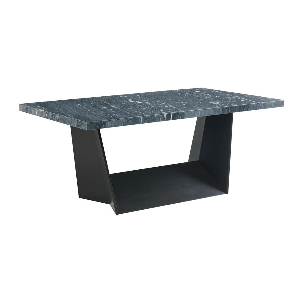 Dillon Standard Height Marble Table in Gray. Picture 1