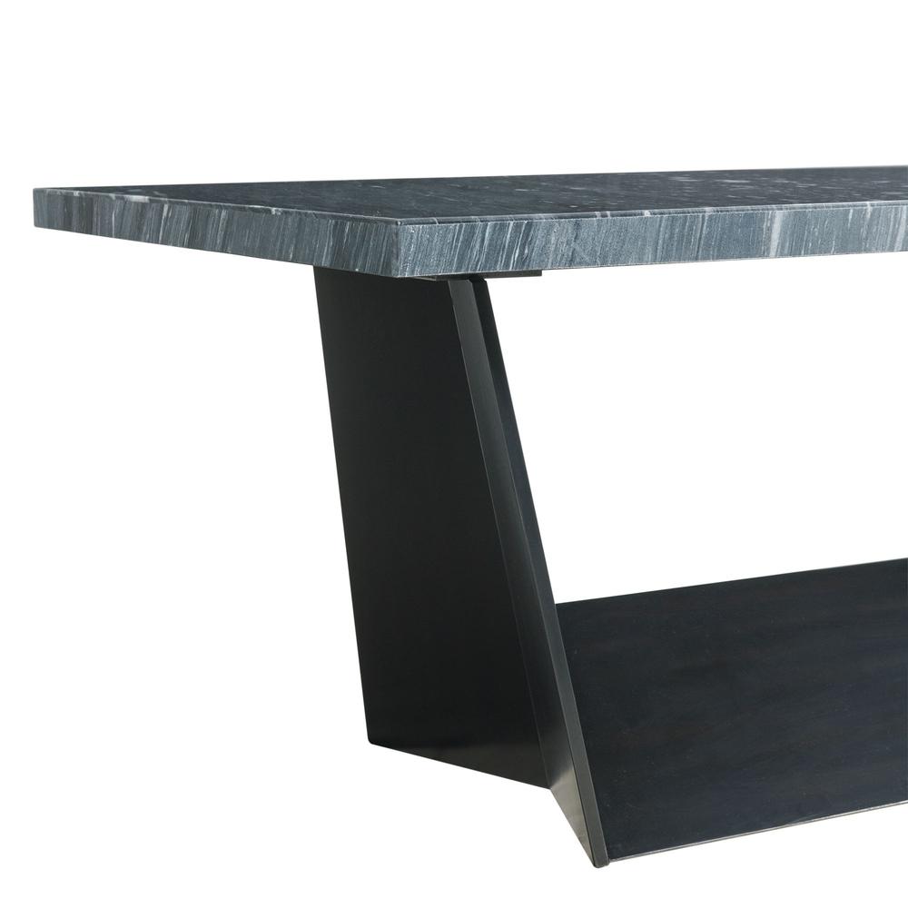 Dillon Standard Height Marble Table in Gray. Picture 5