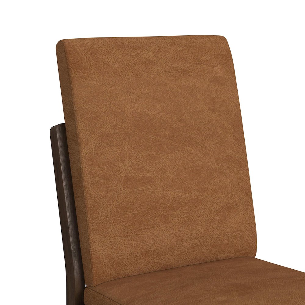 Perth 5PC Standard Height Dining Set in Brown-Table and Four PU Chairs. Picture 7