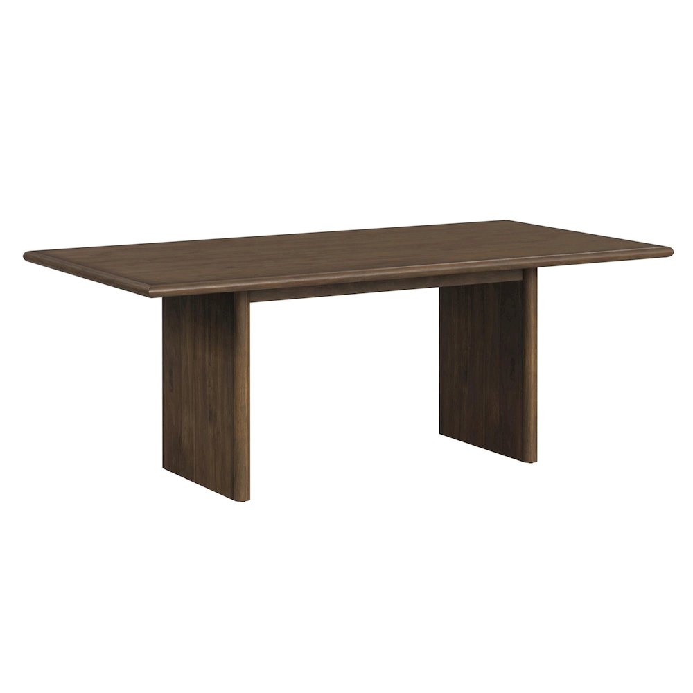 Perth 5PC Standard Height Dining Set in Brown-Table and Four Fabric Chairs. Picture 2