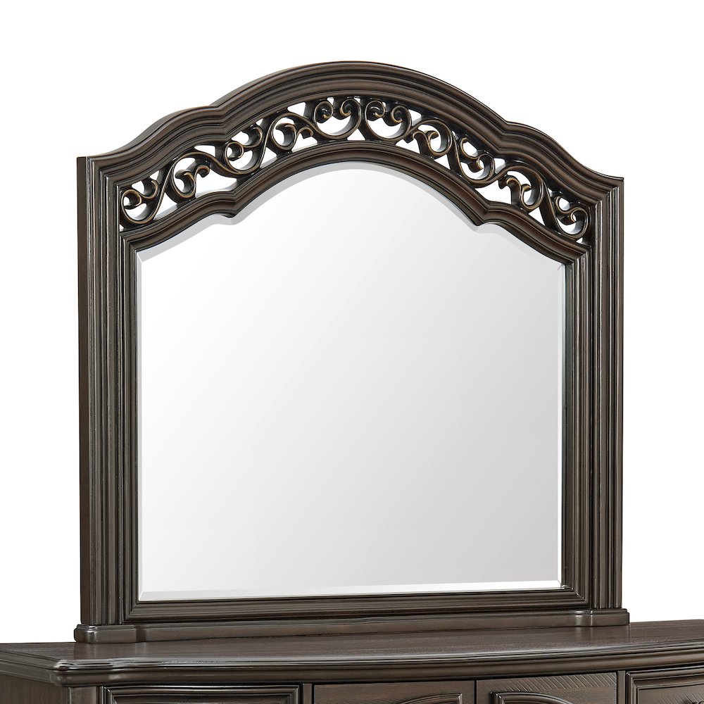 Brunswick Dresser and Mirror Set in Mahogany. Picture 4