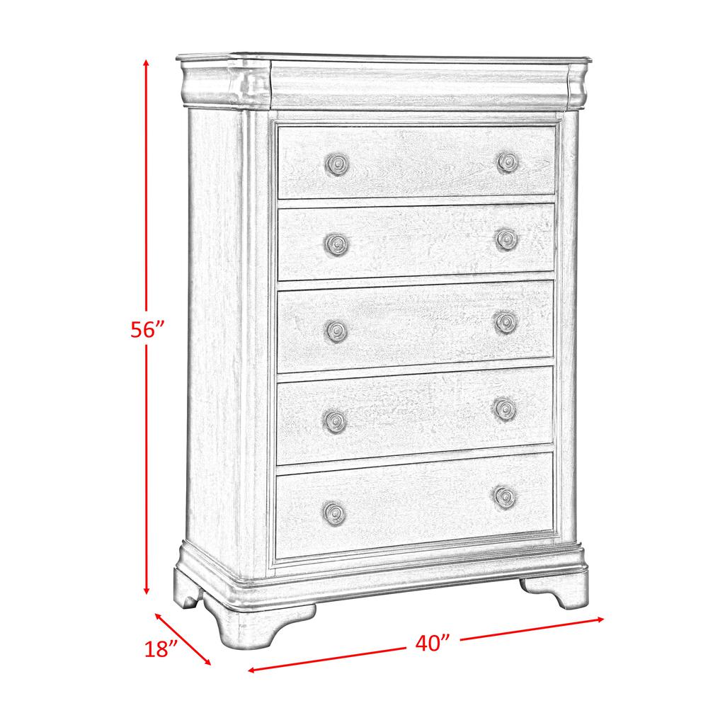 Conley Cherry King Panel 6PC Bedroom Set. Picture 3