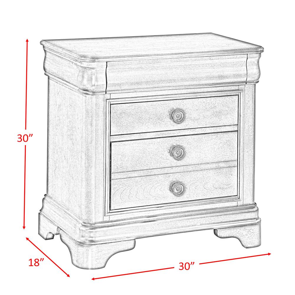 Conley Cherry King Panel 6PC Bedroom Set. Picture 4