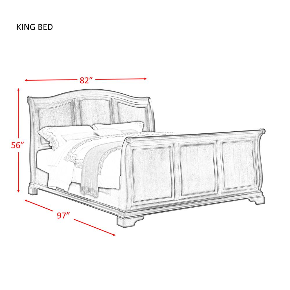 Conley Cherry King Sleigh 3PC Bedroom Set. Picture 9