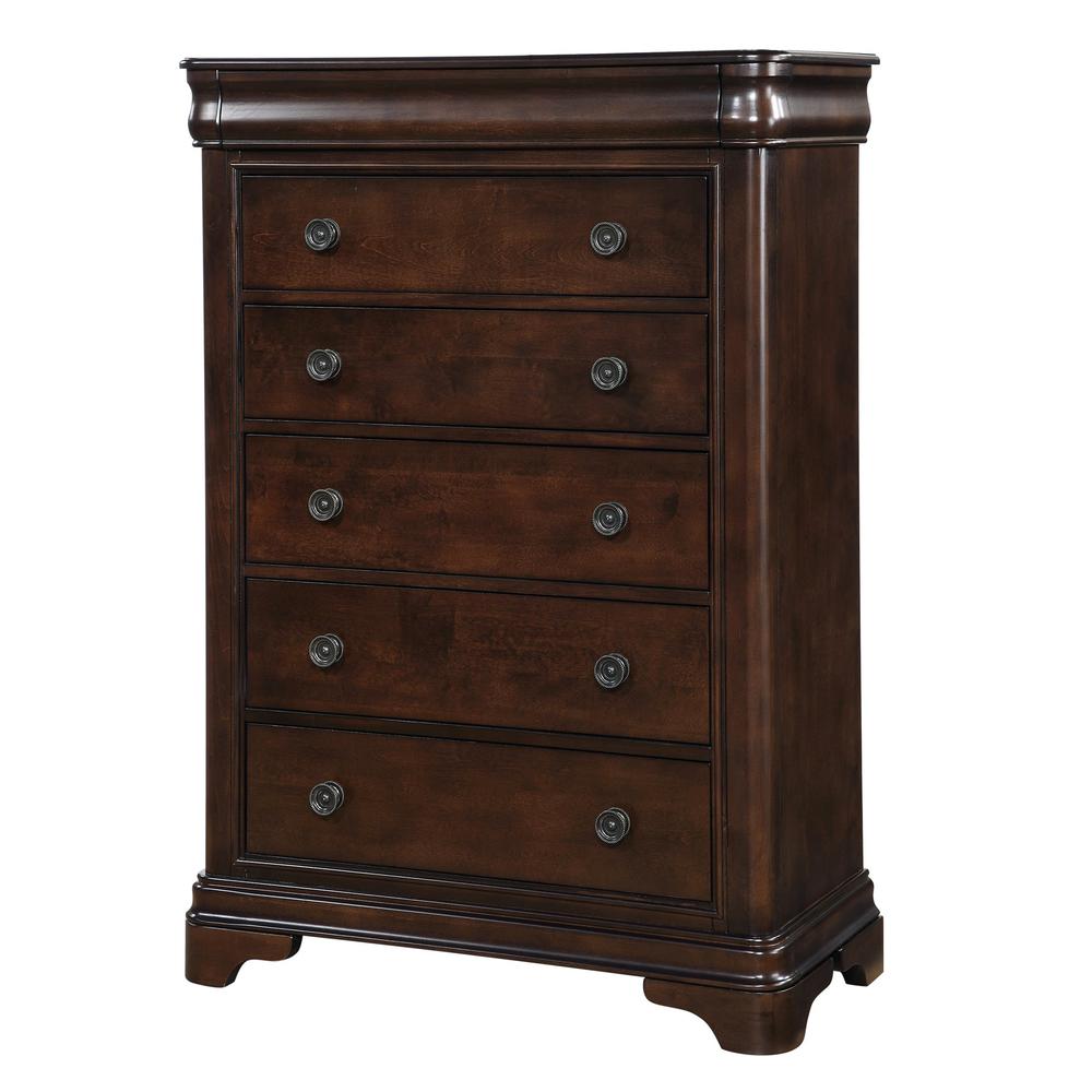 Conley Cherry King Sleigh 6PC Bedroom Set. Picture 9