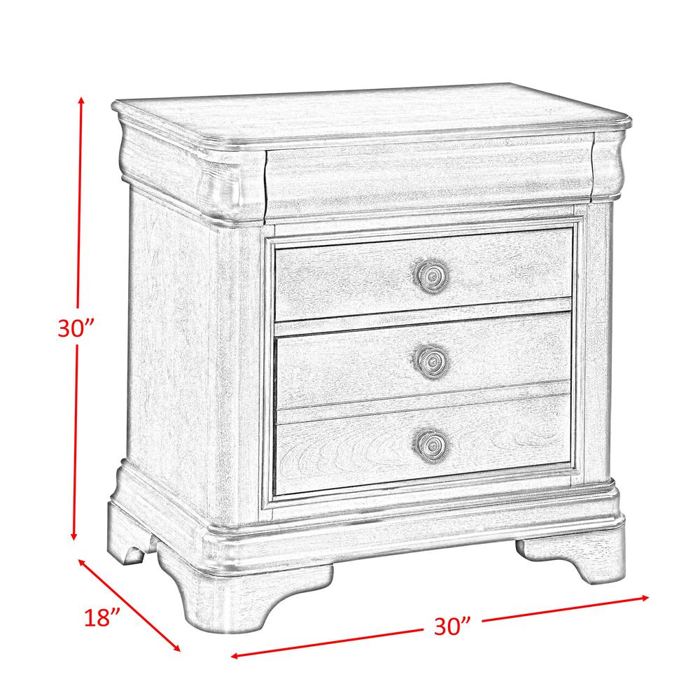 Conley Cherry Queen Panel 5PC Bedroom Set. Picture 4