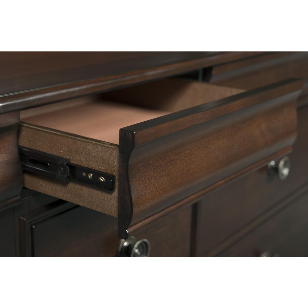 Conley Cherry Queen Panel 5PC Bedroom Set. Picture 7