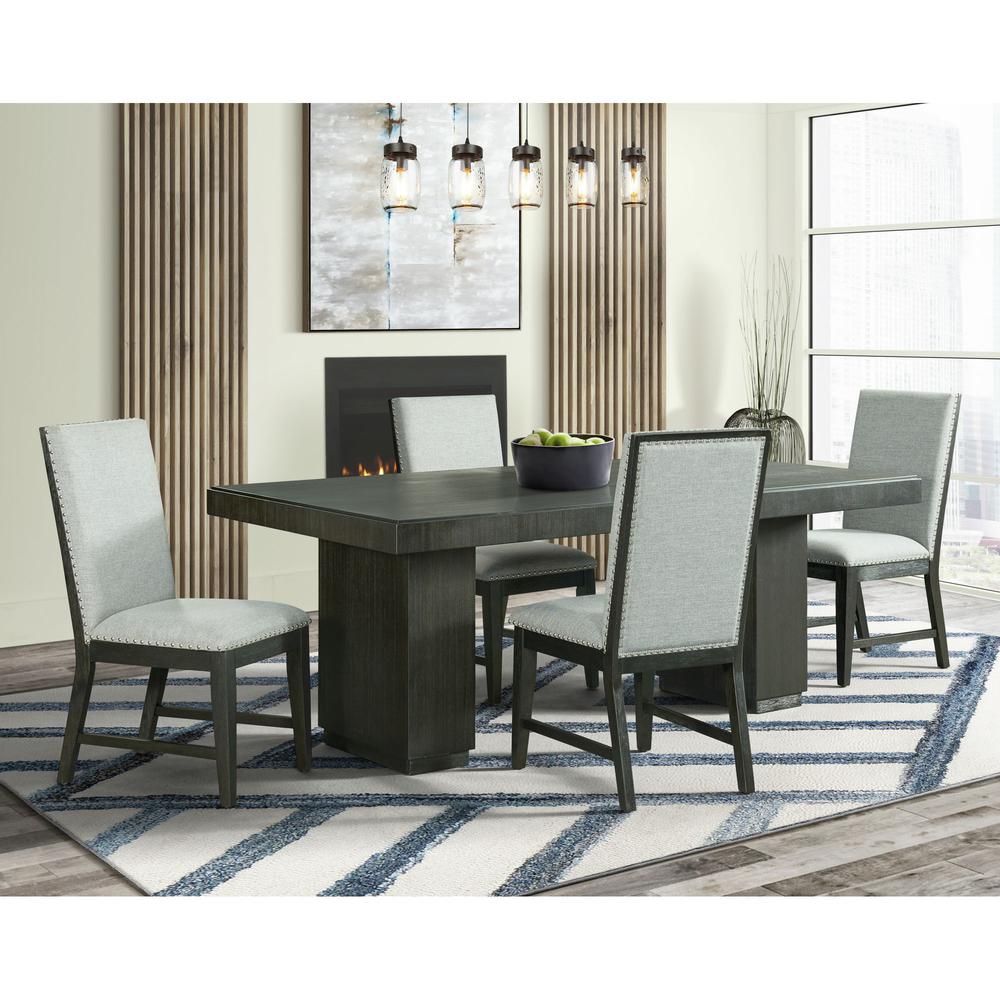 Holden Standard Height Side Chair Set in Gray. Picture 2