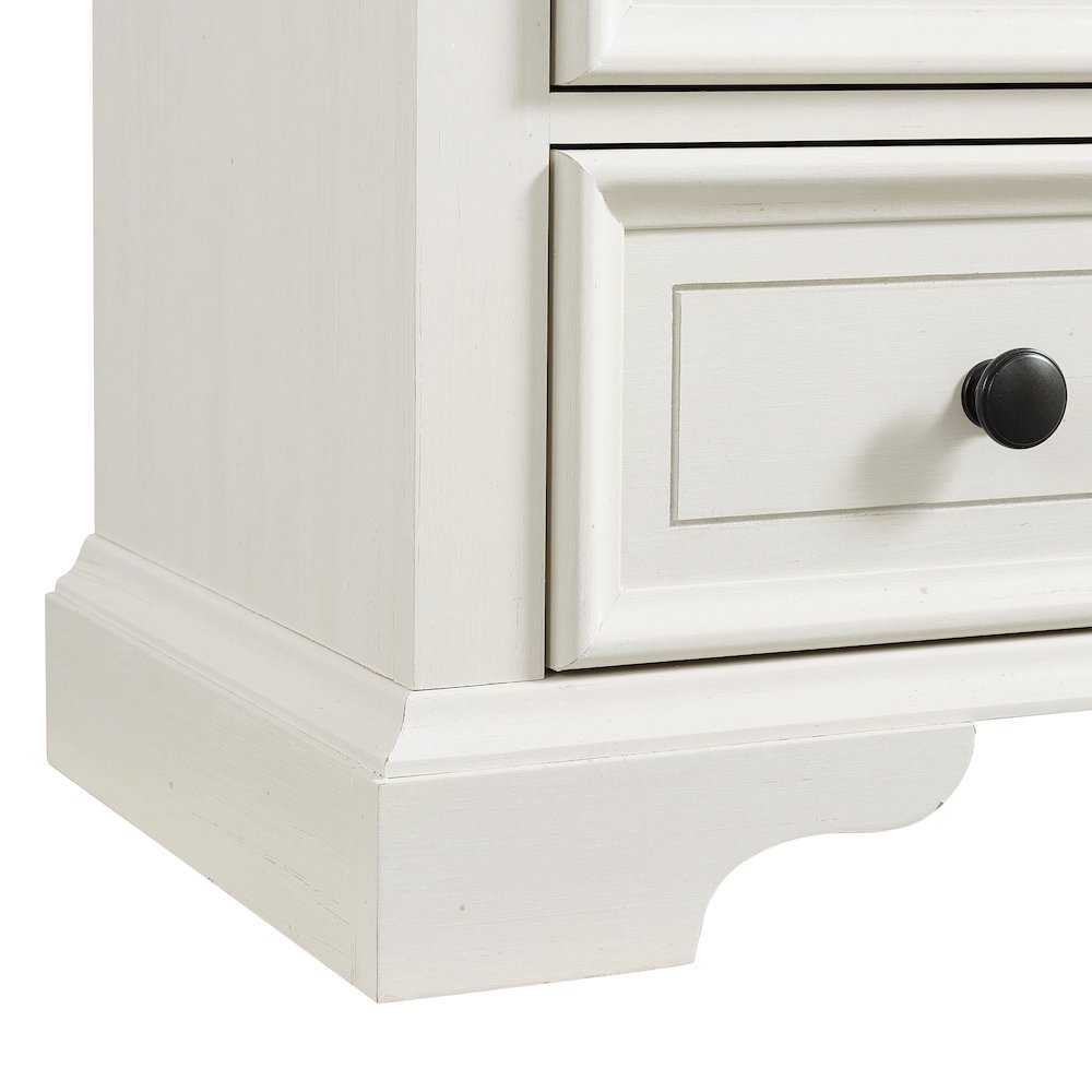 Ulysses Youth 5-Drawer Chest in Brown and White. Picture 8