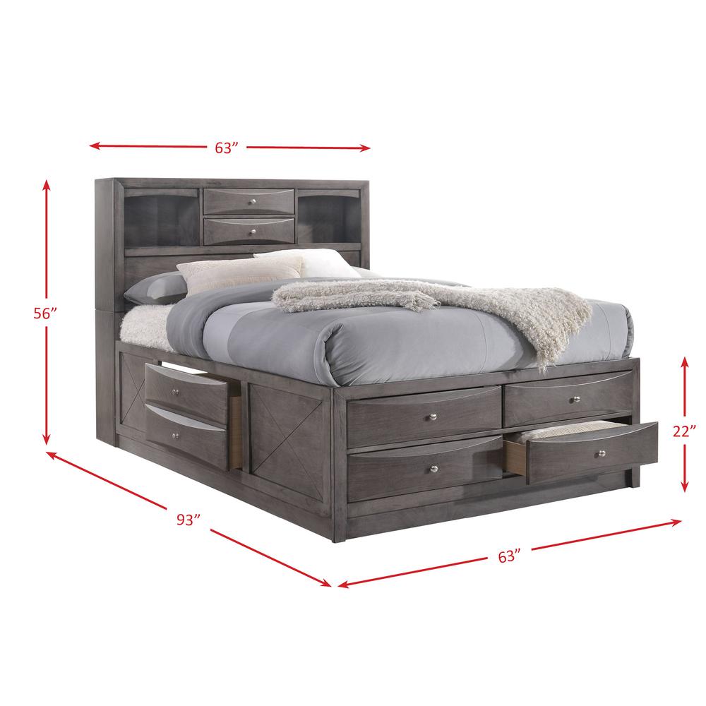 Madison Queen Storage 5PC Bedroom Set. Picture 3