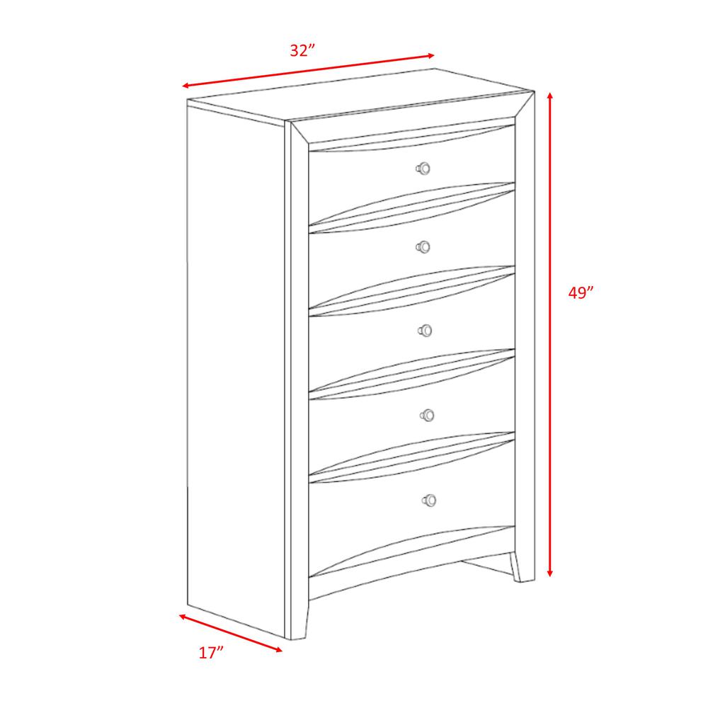 Madison King Storage 5PC Bedroom Set. Picture 24