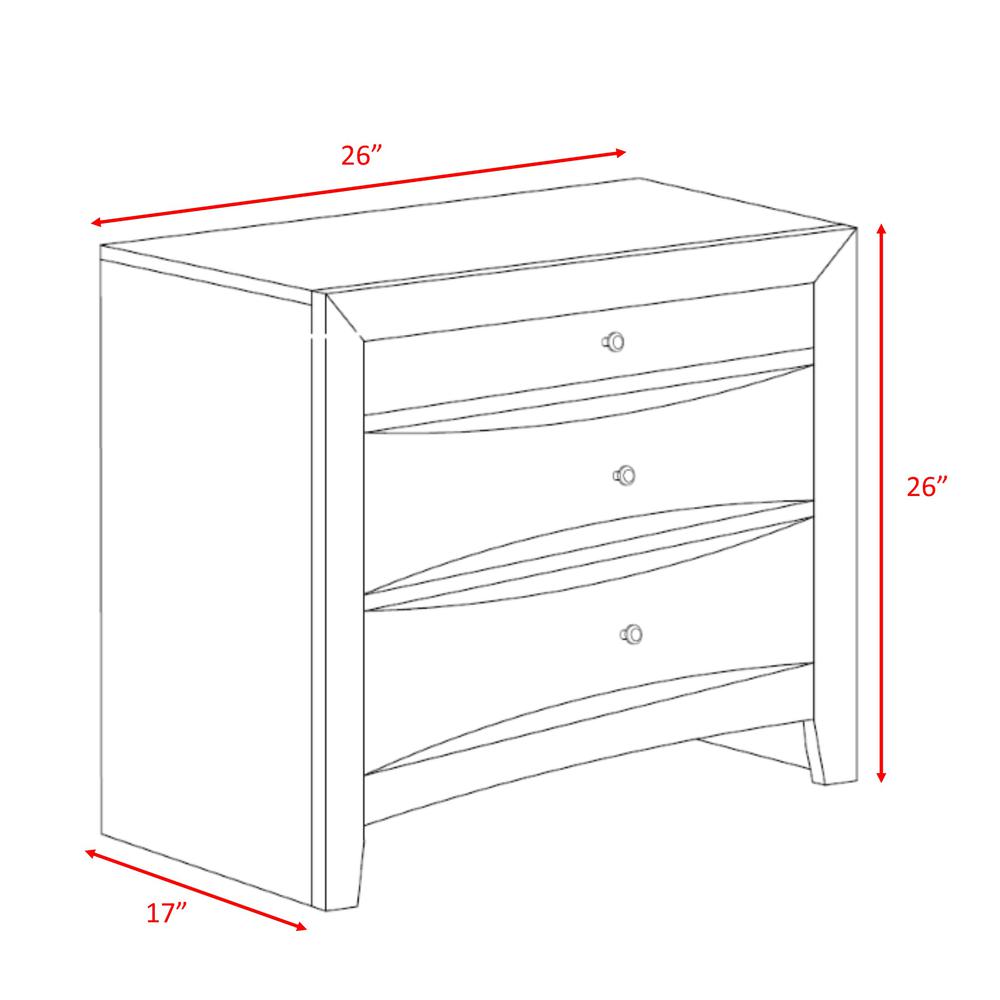 Madison Queen Storage 3PC Bedroom Set. Picture 27