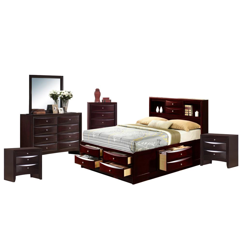 Madison Queen Storage 6PC Bedroom Set. Picture 23