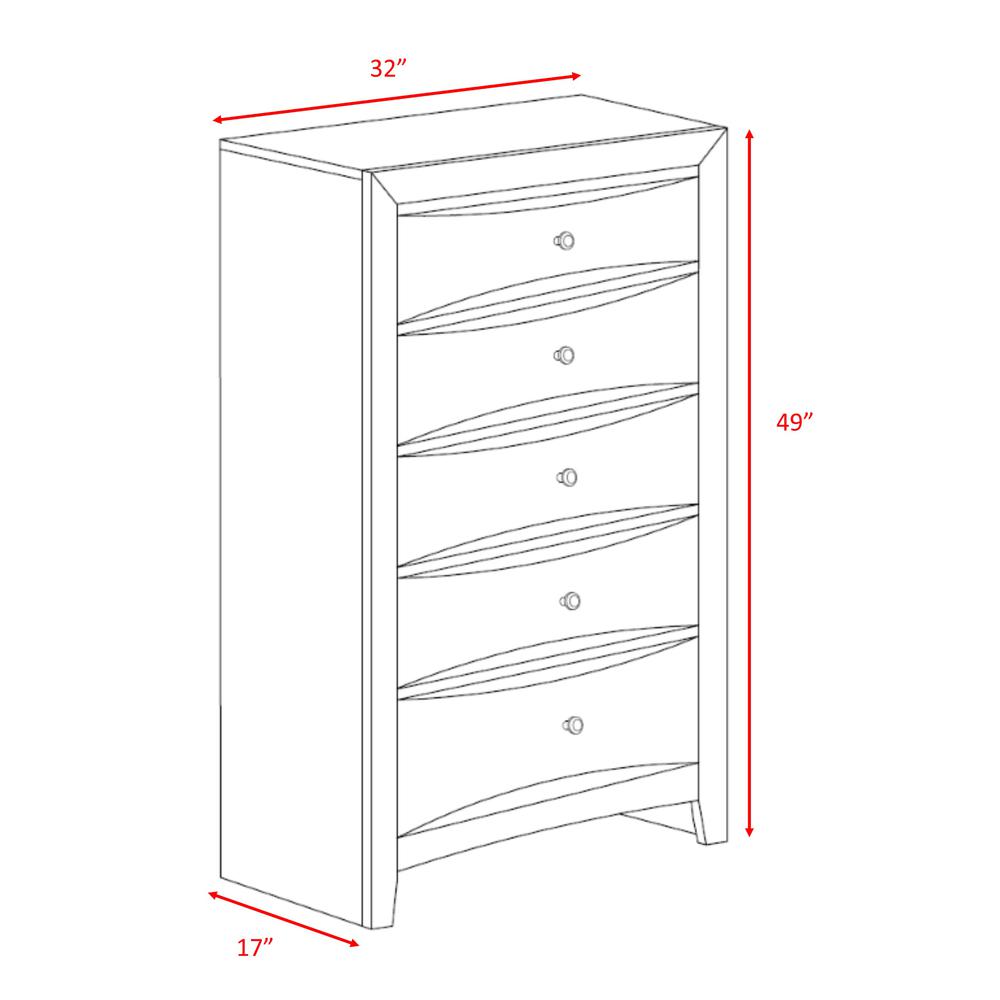 Madison Queen Storage 6PC Bedroom Set. Picture 24