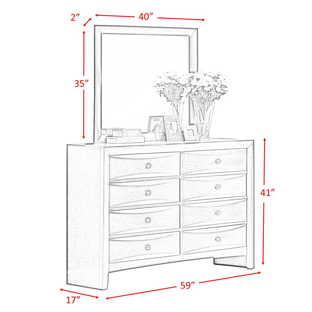 Madison Queen Storage 6PC Bedroom Set. Picture 33