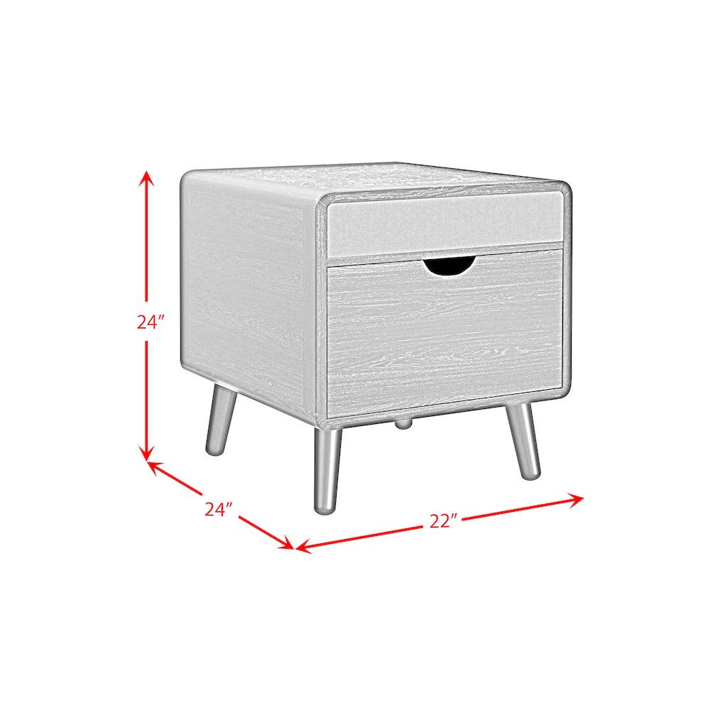Halo Square Smart End table in Black. Picture 11