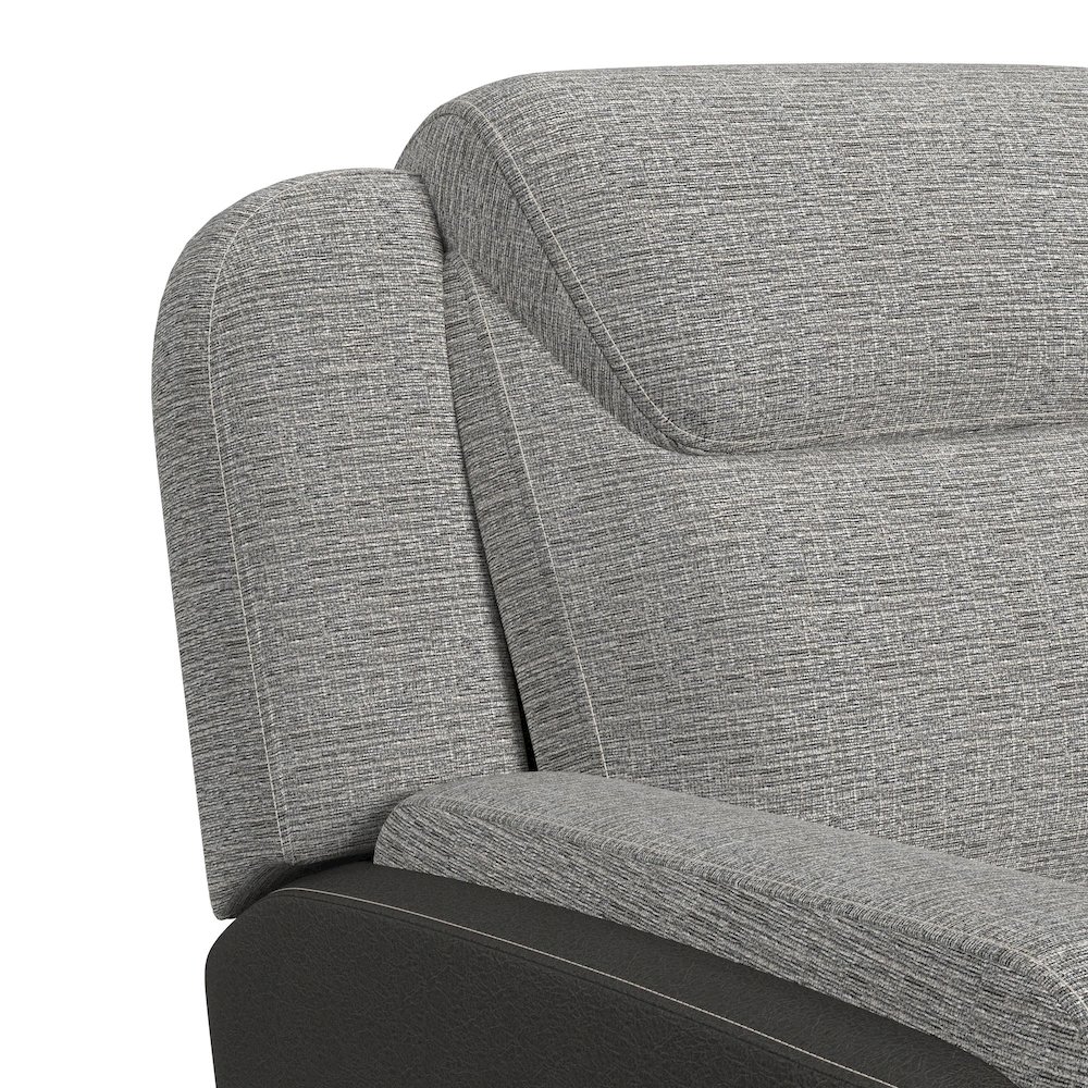 Viper Glider Motion Recliner in Rancho Grey. Picture 5