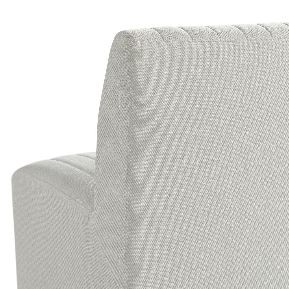Rizzo Dining Bench in Beige Linen. Picture 5
