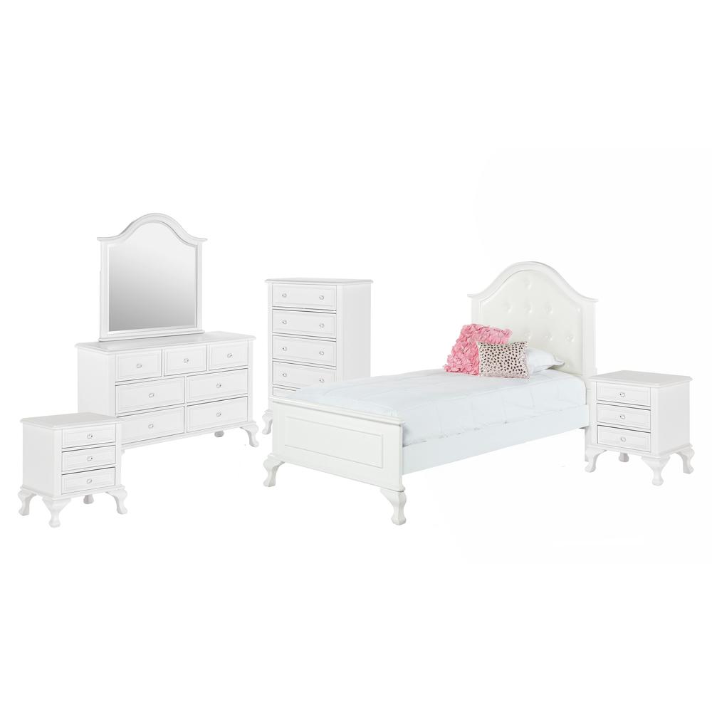 Jenna Twin Panel 6PC Bedroom Set. Picture 22