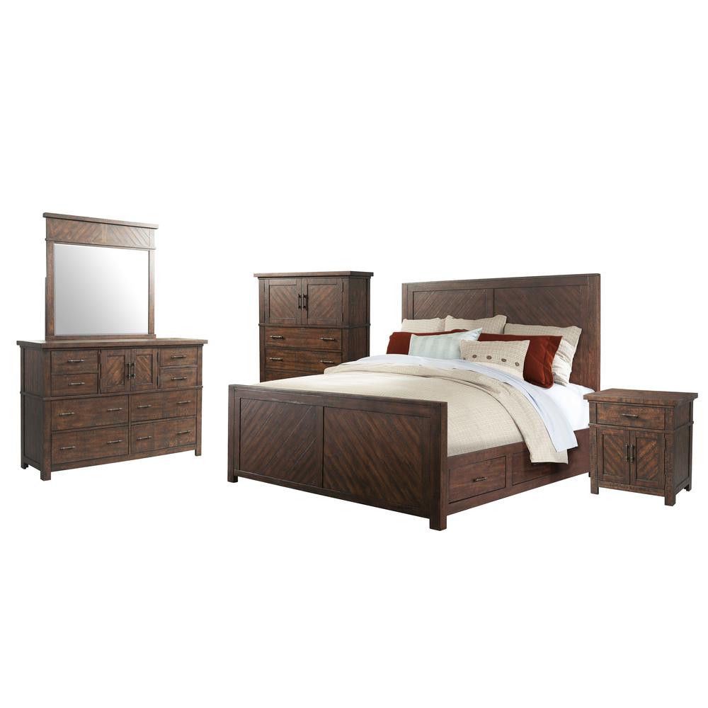Dex Queen Platform Storage 5PC Bedroom Set. Picture 1