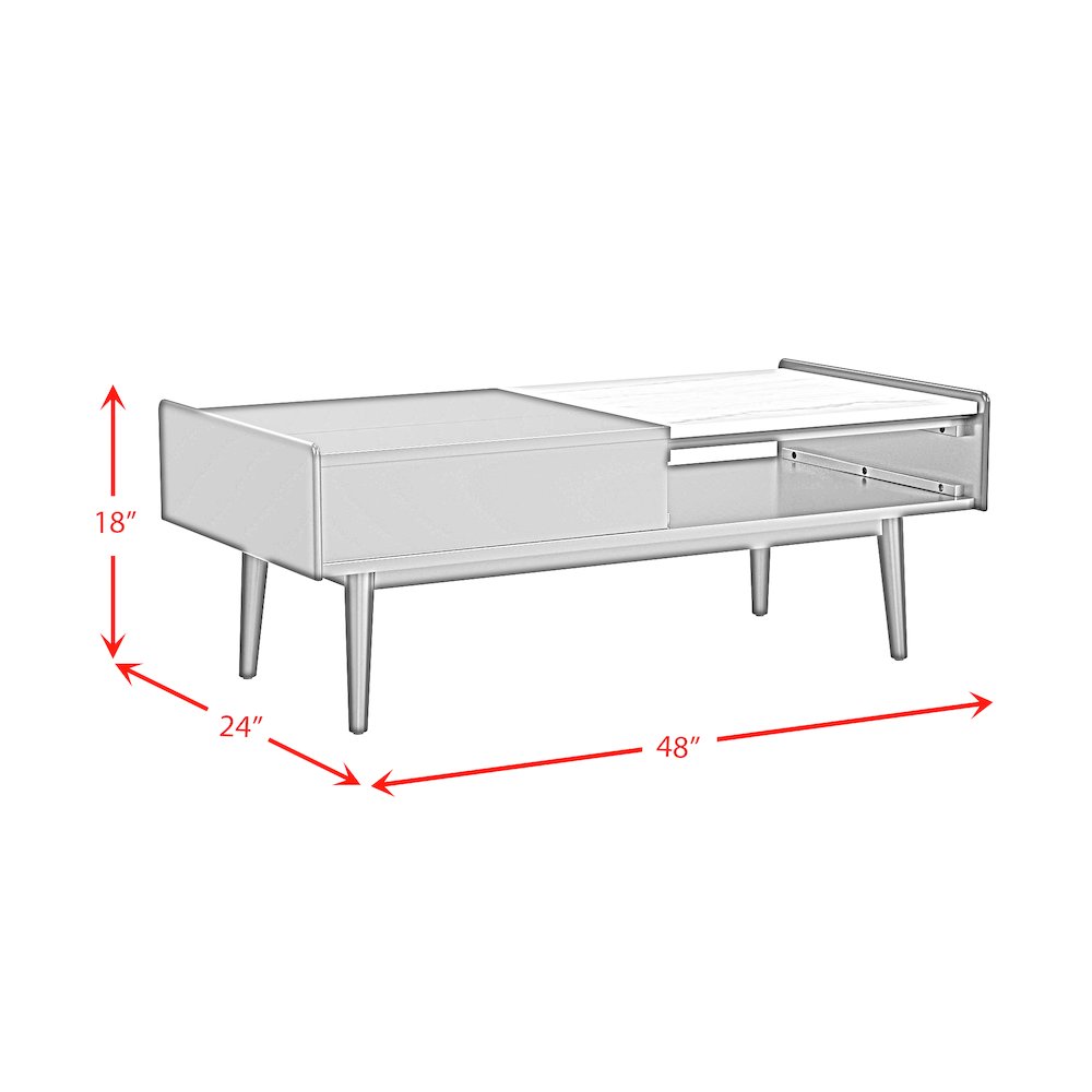 Indina 3PC Occasional Table in Black-Coffee Table & Two End Tables. Picture 10