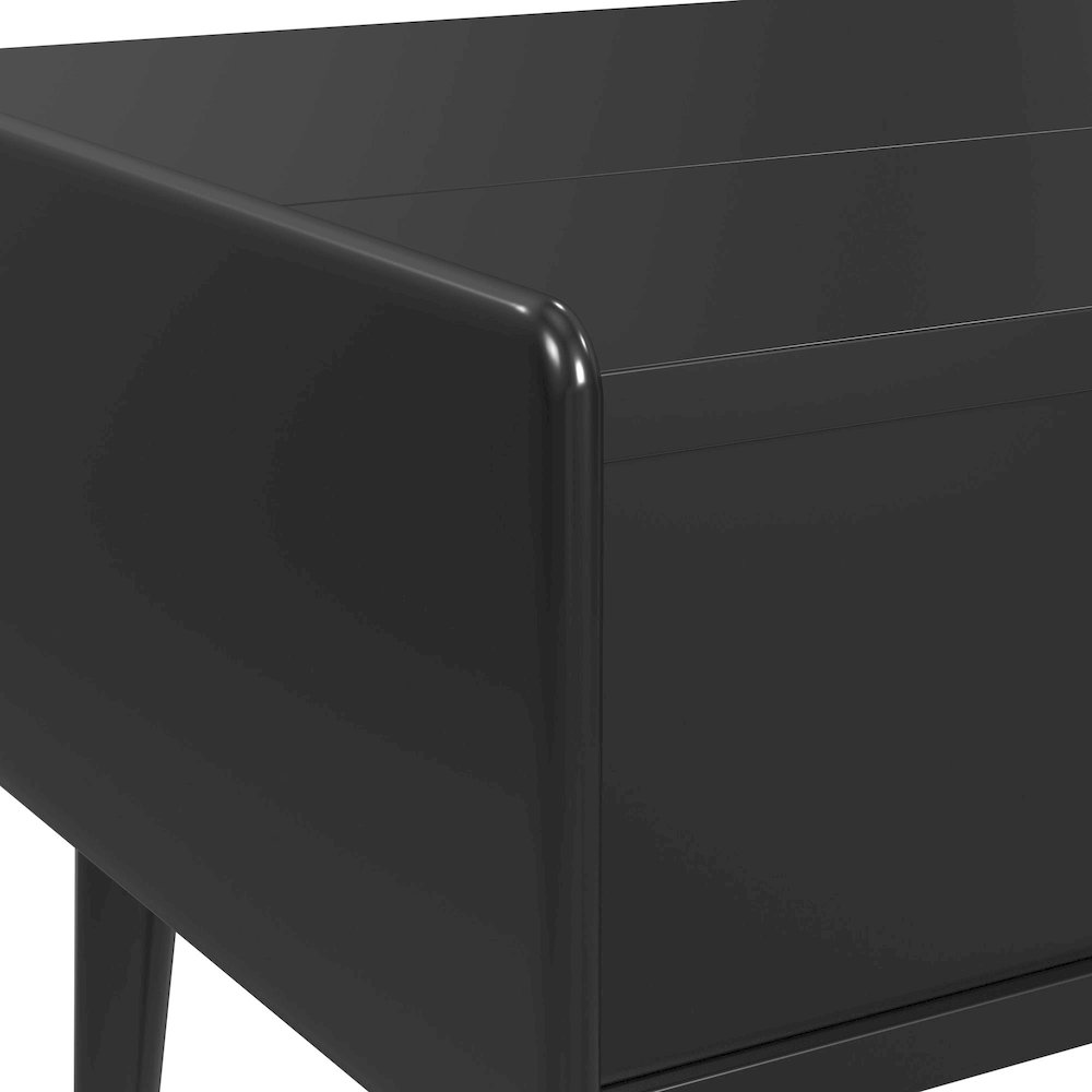 Indina 3PC Occasional Table in Black-Coffee Table & Two End Tables. Picture 6