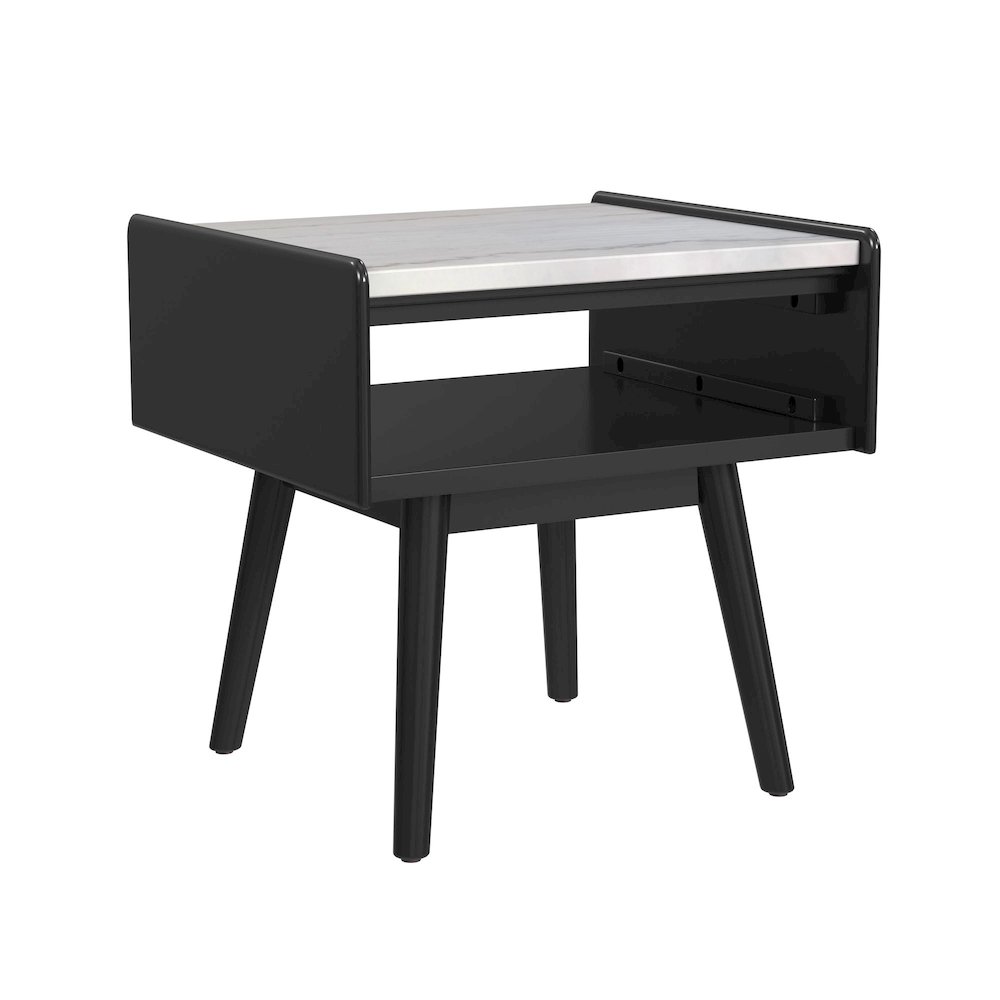 Indina 3PC Occasional Table in Black-Coffee Table & Two End Tables. Picture 4