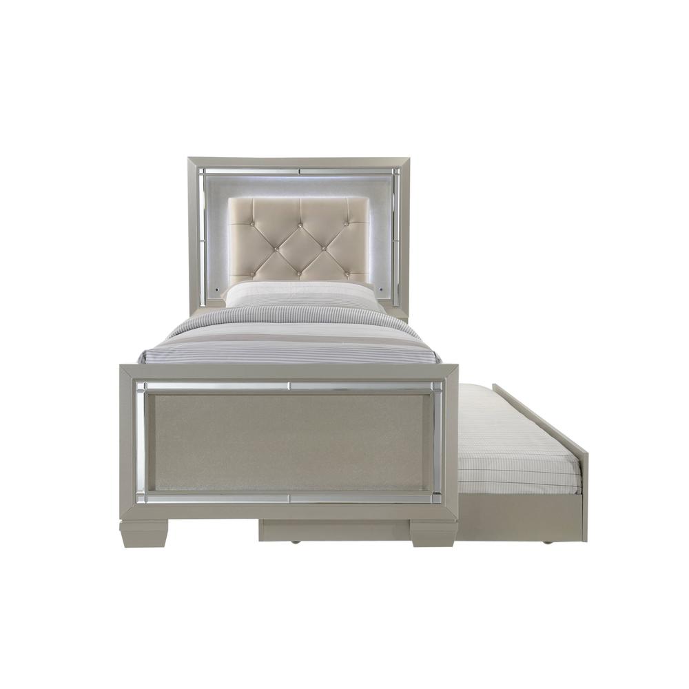 Glamour Youth Twin Platform Bed w/ Trundle. Picture 71