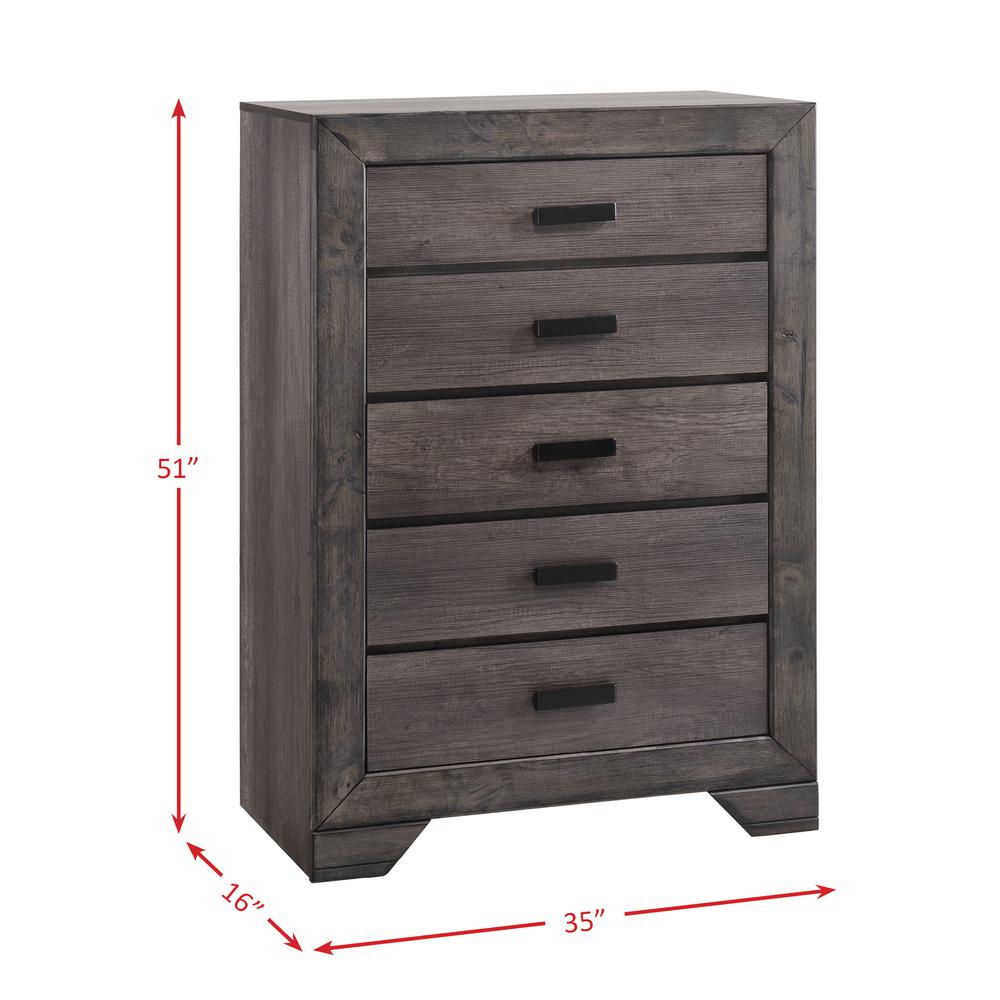 Grayson Queen Panel 5PC Bedroom Set. Picture 3