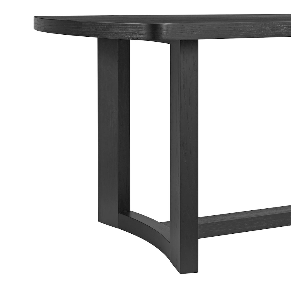 Portland Rectangular Dining Table in Black. Picture 5