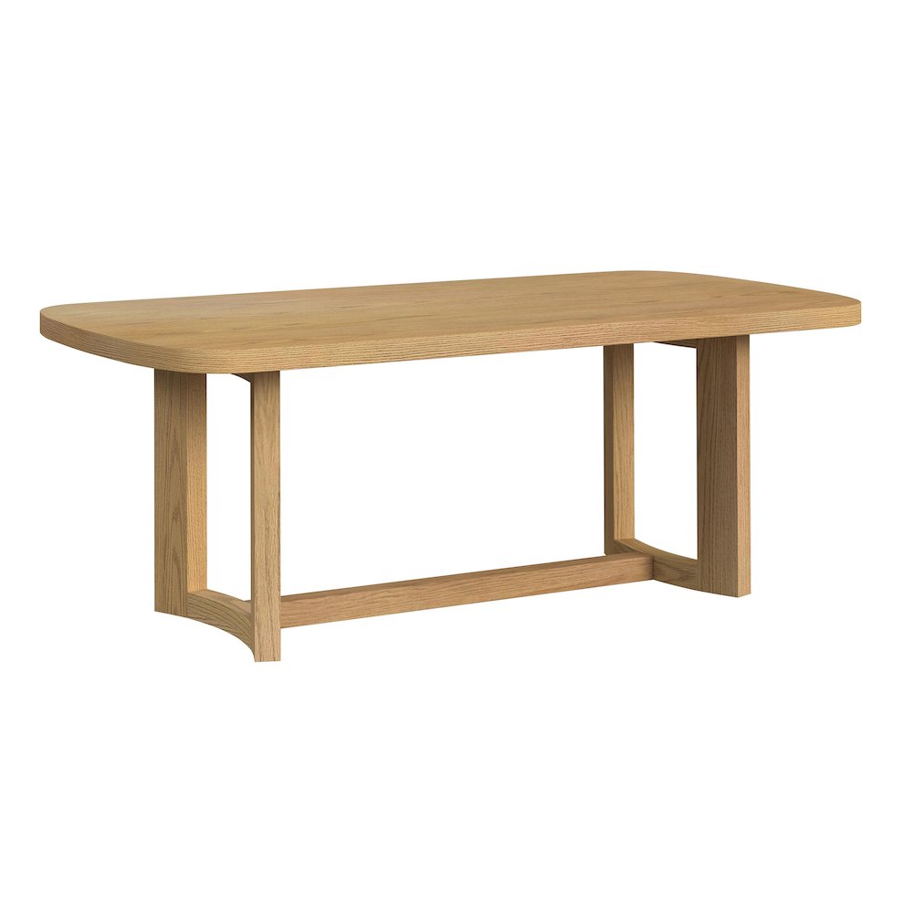 Canal 7PC Standard Height Dining Set in Natural-Rectangular Table and Six Chairs. Picture 1