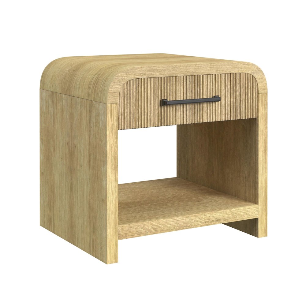 Woodridge End Table with USB in Natural. Picture 1