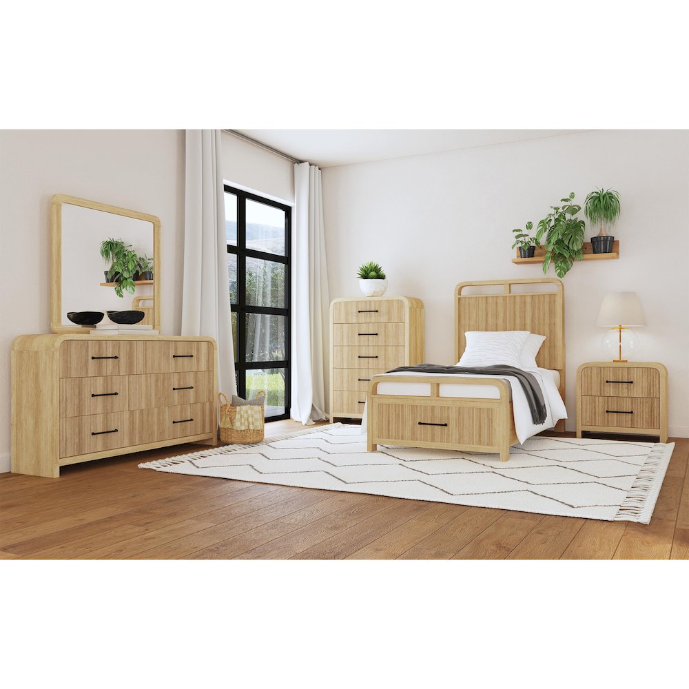 Woodridge Twin Storage Bed in Natural. Picture 3