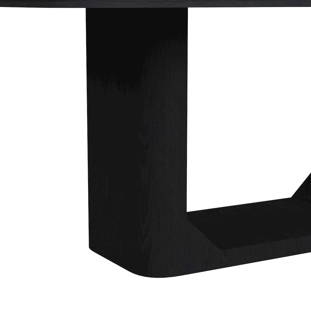 Camelot 7PC Standard Height Dining Set in Black-Table and Six Chairs. Picture 5
