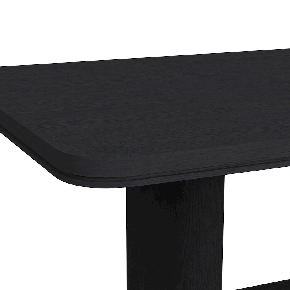 Camelot 7PC Standard Height Dining Set in Black-Table and Six Chairs. Picture 4