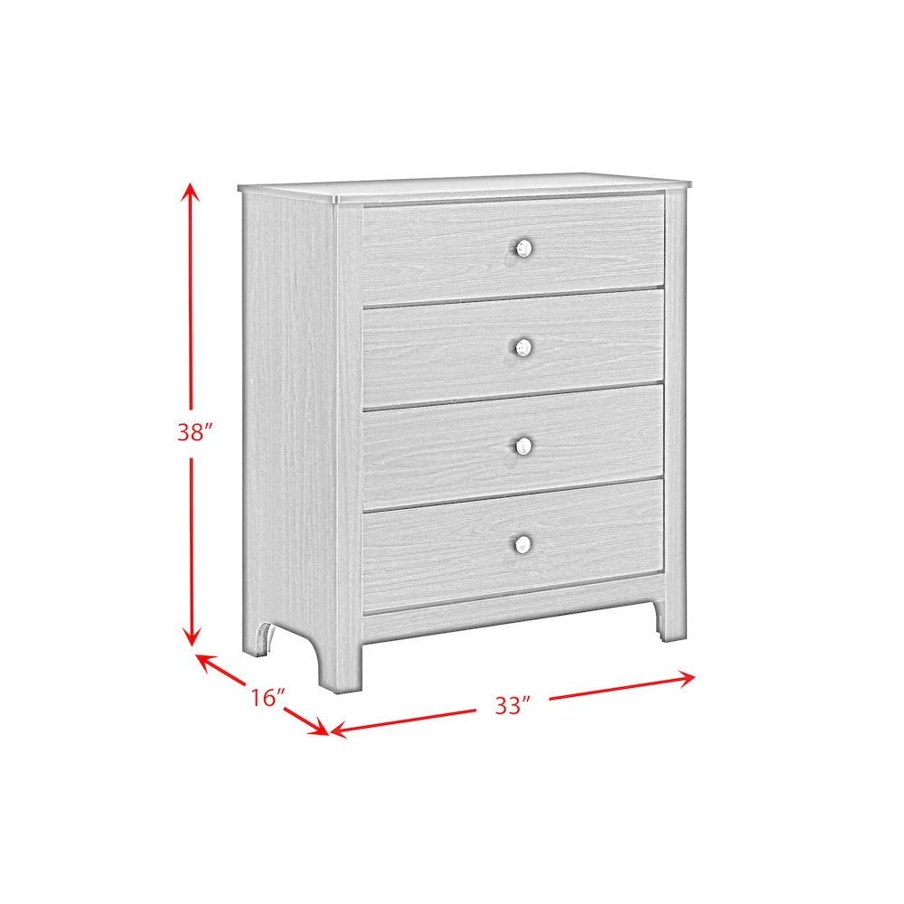 Santino 4-Drawer Chest in Espresso. Picture 10