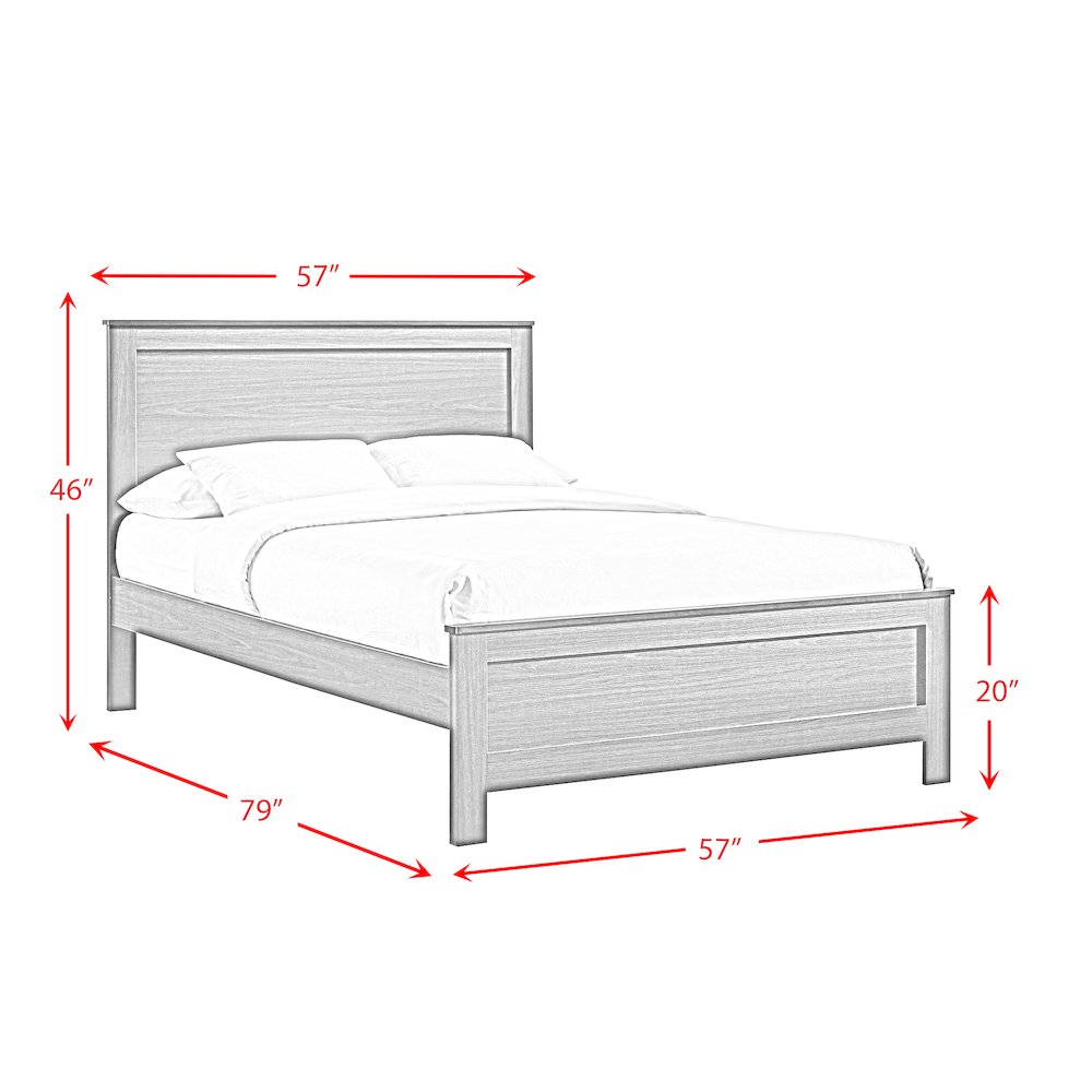 Santino Full Panel Bed in Espresso. Picture 7