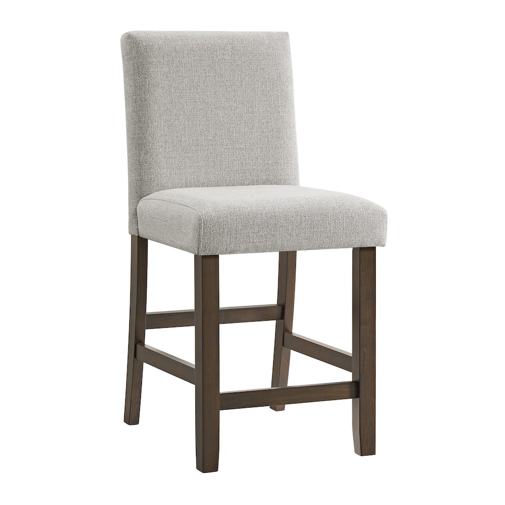 8PC Counter Height Dining Set in Brown-Table, Four Chairs and Complete Bench. Picture 3