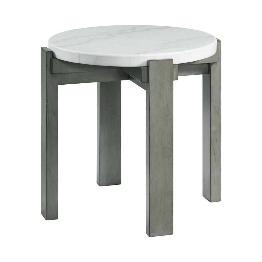 Rysa Round End Table in Grey. Picture 3