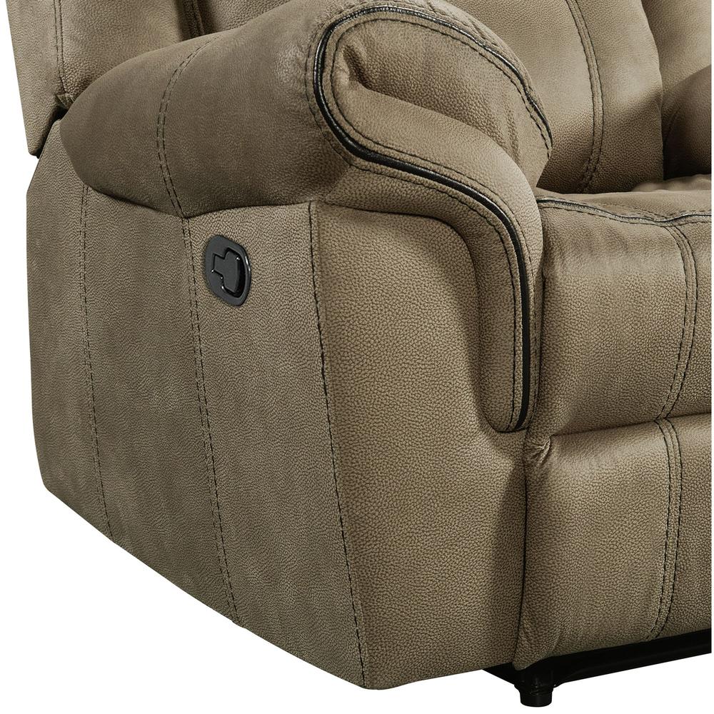 Tasso Motion Sofa with Dropdown in T101 Brown. Picture 8